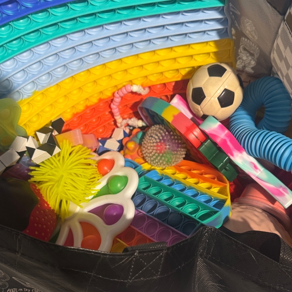 Full fidget bag Colorful Pop It Fidget Toy Set --willing to negotiate price